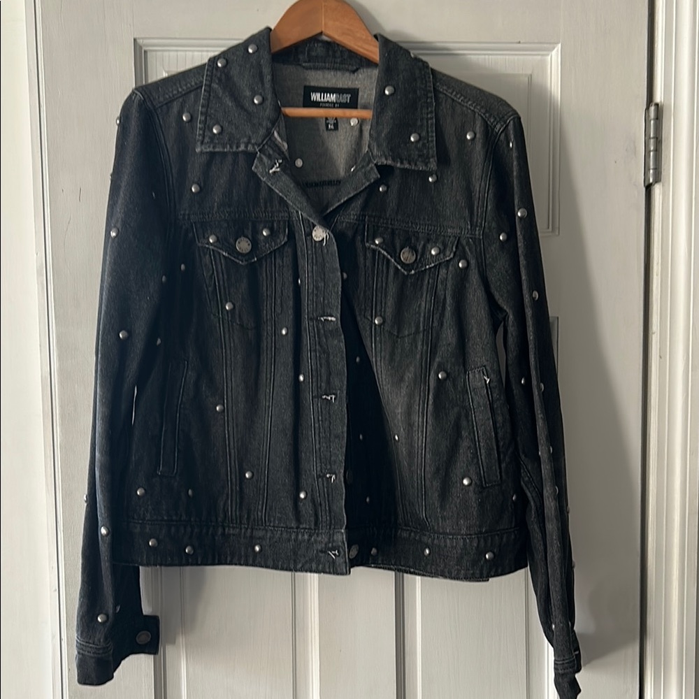 William Rast Black Jean Jacket Casual Collection